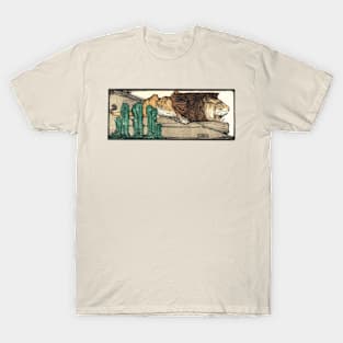 Lion laying among the rocks T-Shirt